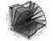 EasyPAG Desk File Organizer 6 Compartment Fan-Shaped Filing Paper Holder Letters Tray Desk Organizers and Accessories,Black
